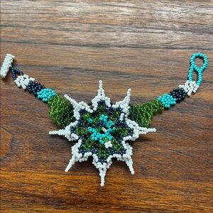 Handmade Beaded Starburst Boho Style Bracelet from Panama Gorgeous!